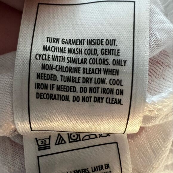 Walt Disney World Graphic Print Tee Tie Front Short Sleeve White Red Size XXL - Picture 12 of 13